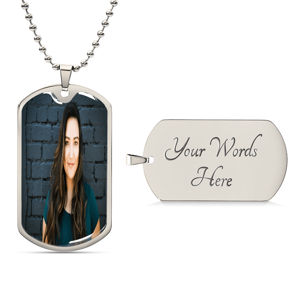 Luxury Graphic Dog Tag Necklace