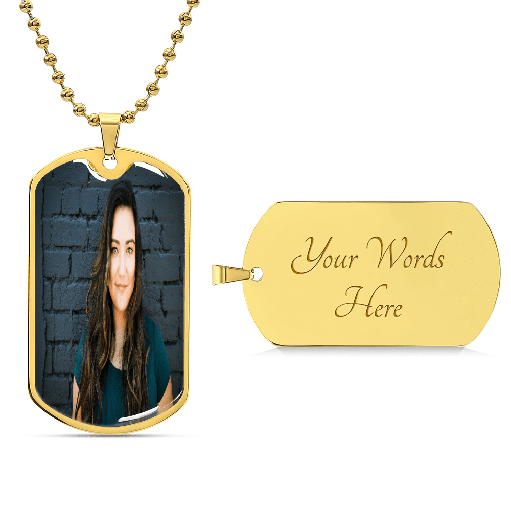 Luxury Graphic Dog Tag Necklace