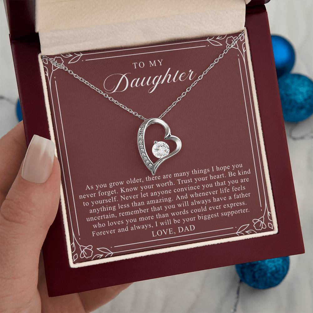 To My Daughter From Dad | Trust Your Heart Burgundy