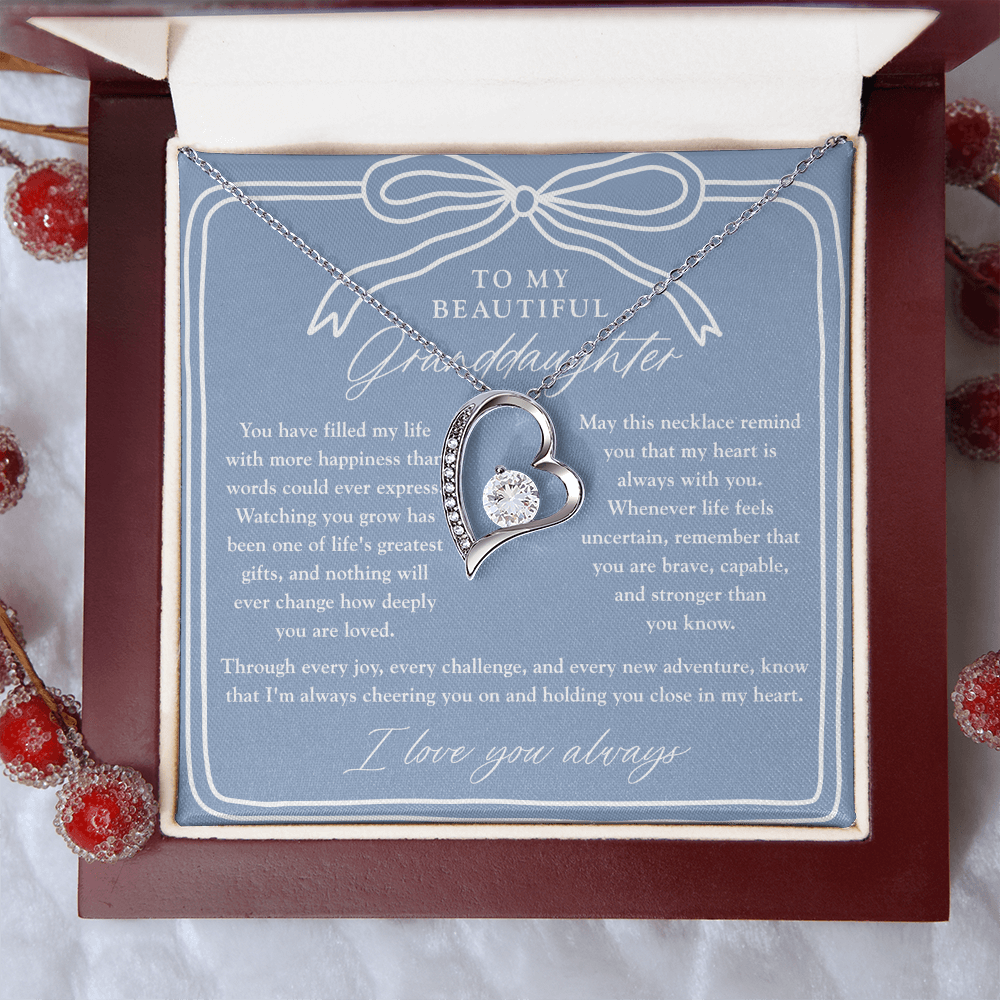 To My Granddaughter | My Heart Is Always With You Dusty Blue