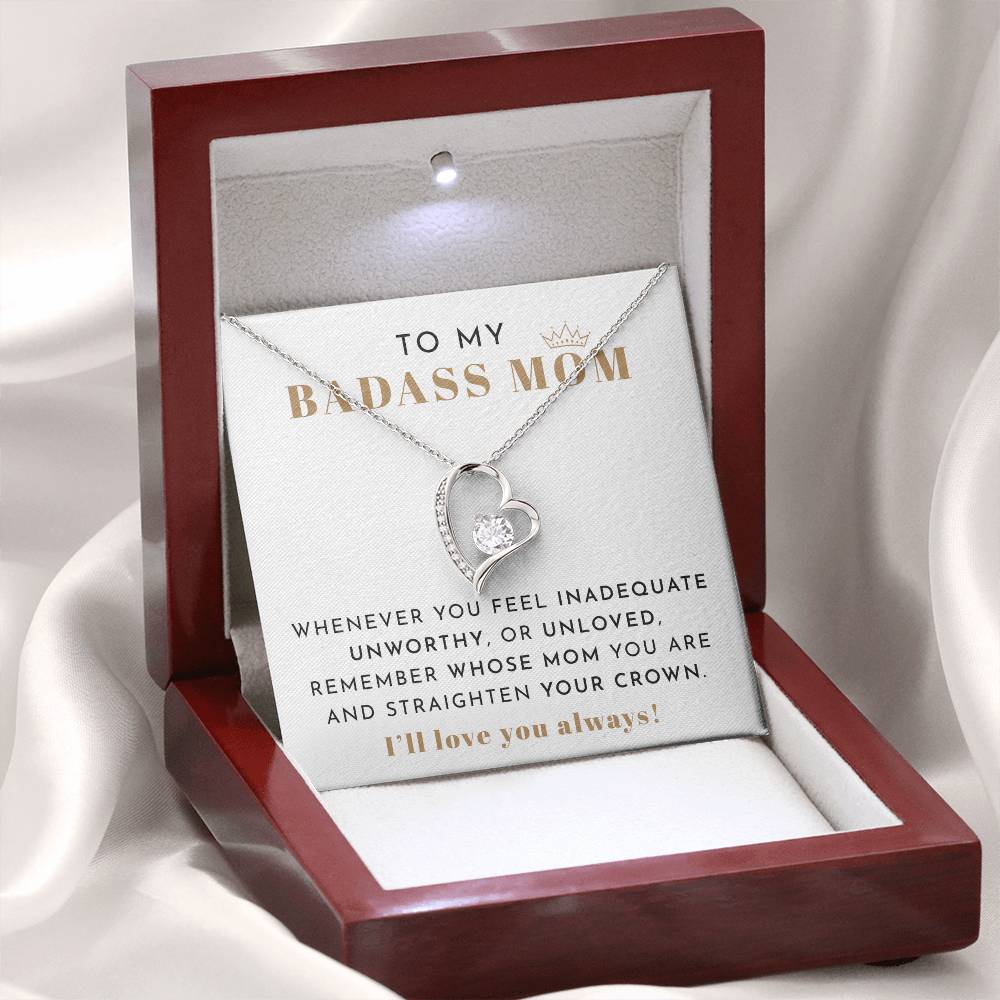 To My Badass Mom Necklace