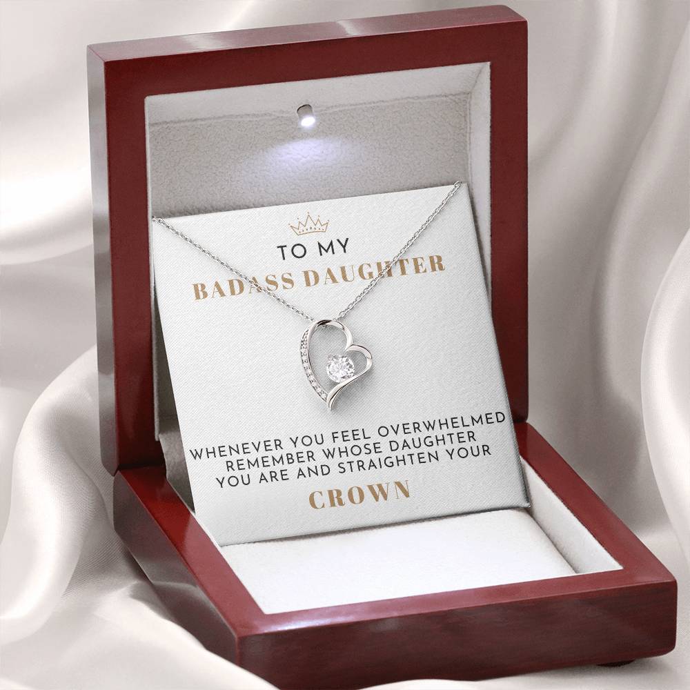 To My Badass Daughter Necklace