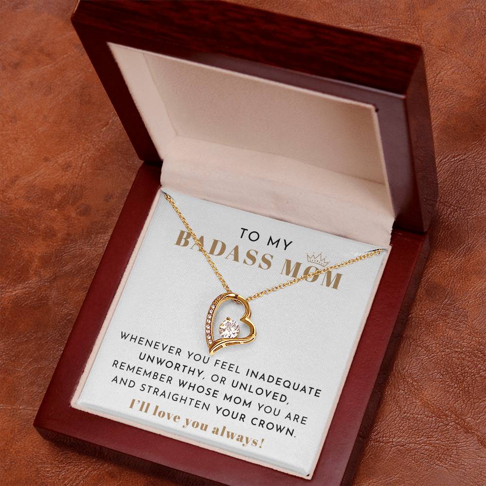 To My Badass Mom Necklace