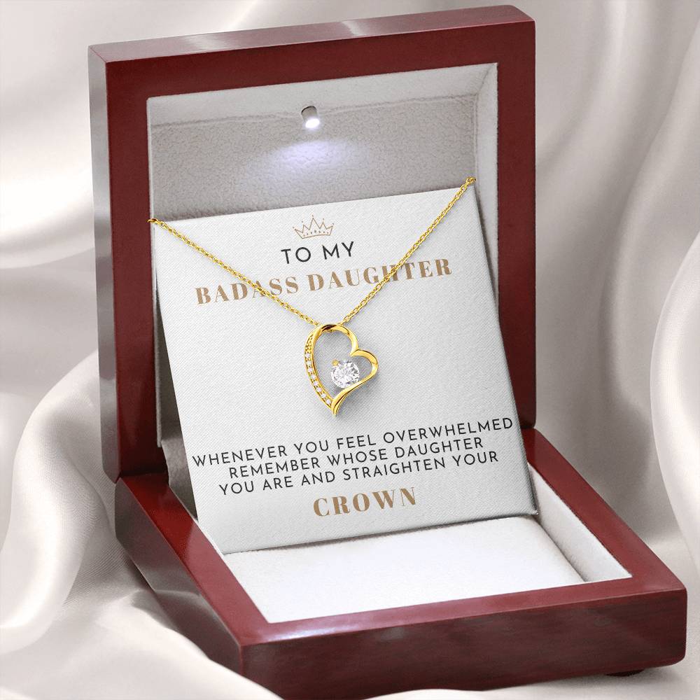 To My Badass Daughter Necklace