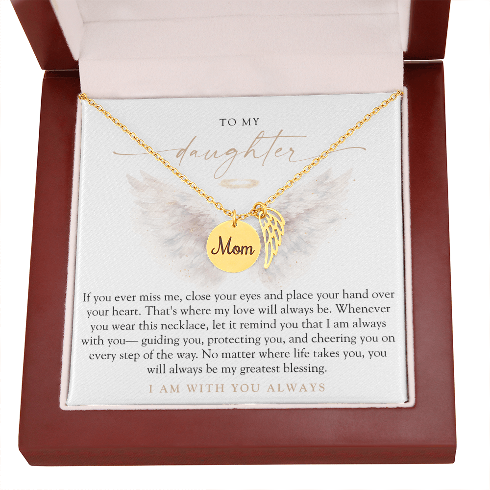 To My Daughter From Mom | Always With You Memorial Necklace