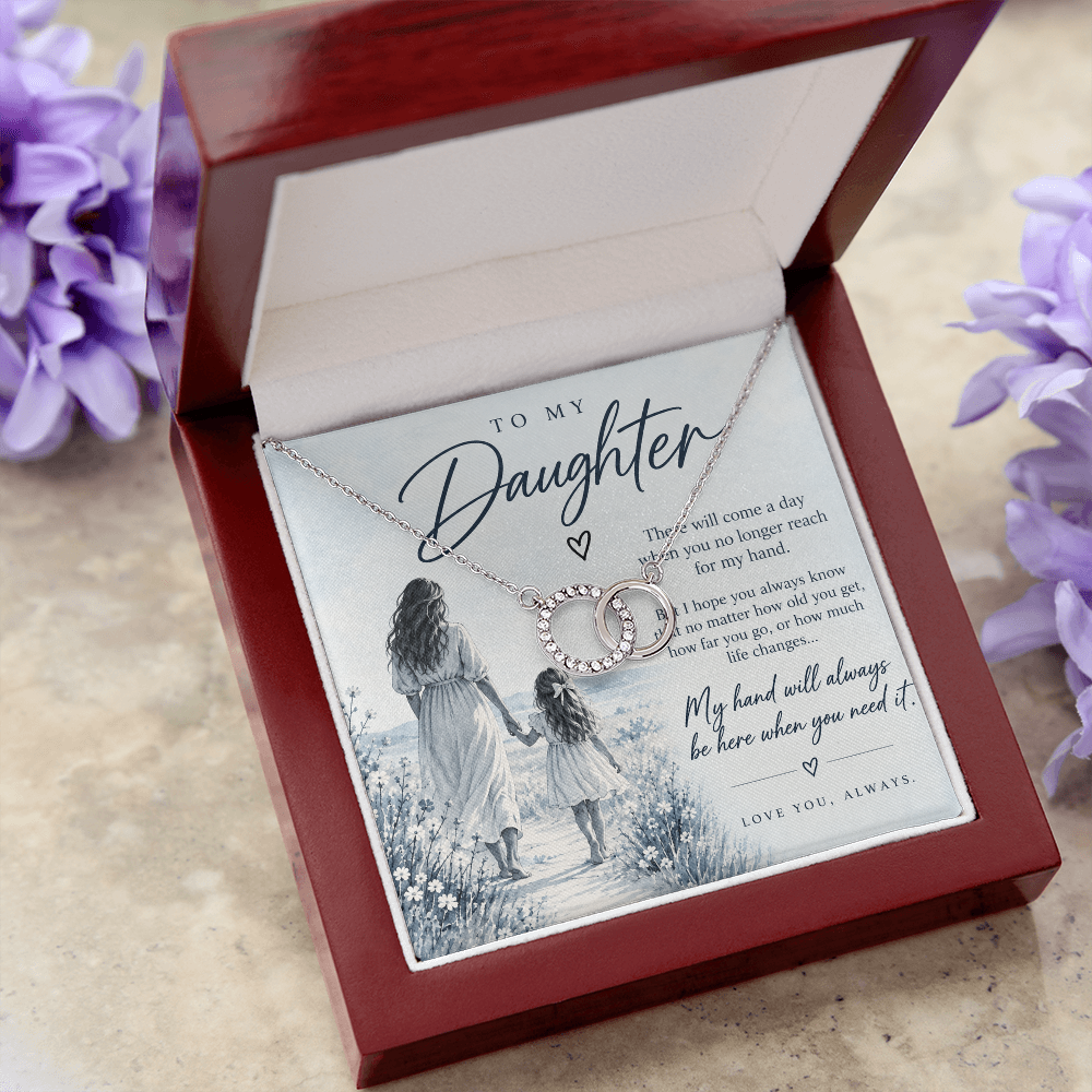 To My Daughter (There Will Come A Day) Forever Linked Necklace