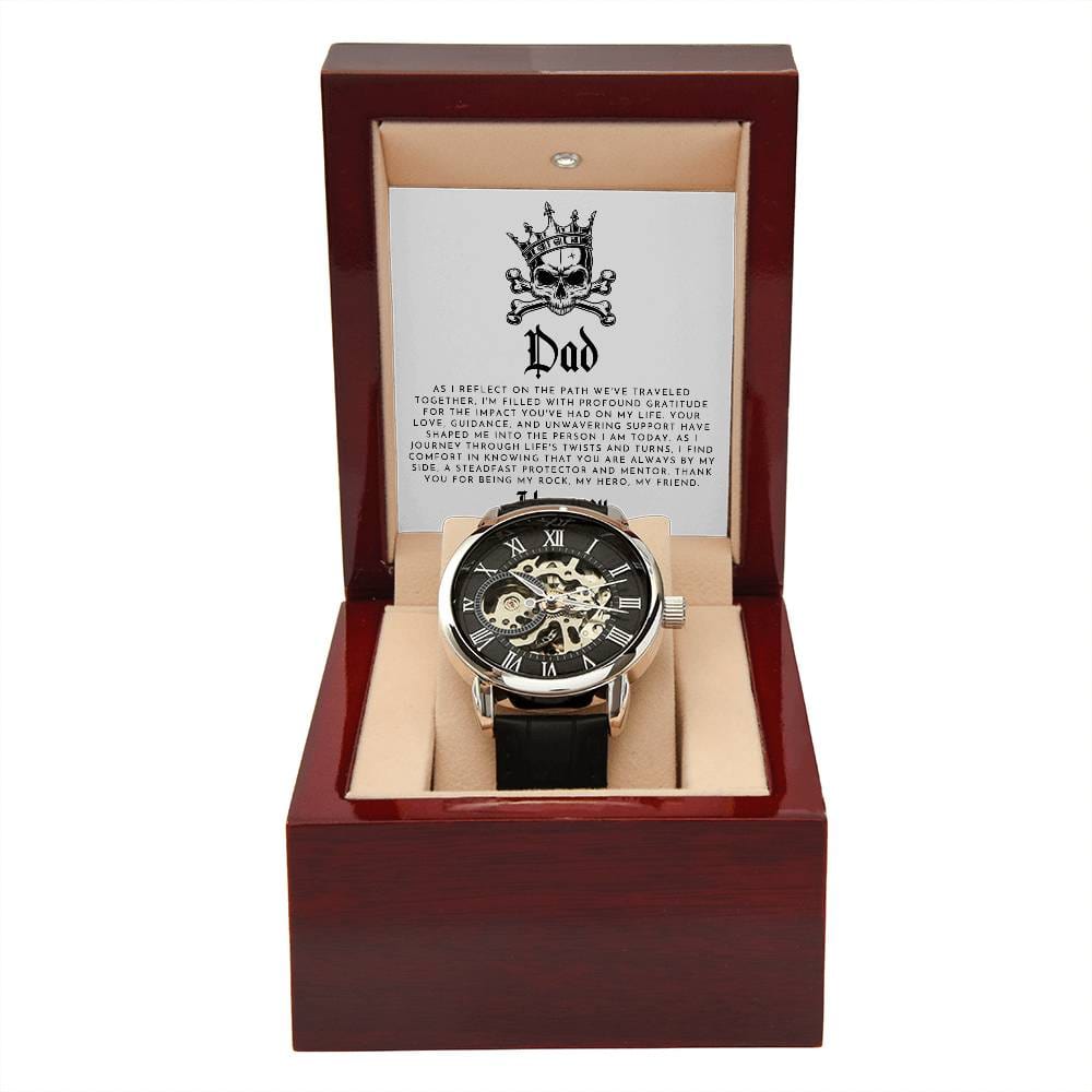 Skull King Dad Openwork Watch