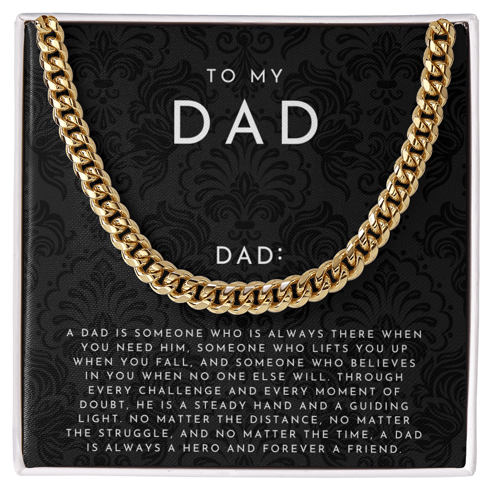 To My Dad Definition Necklace