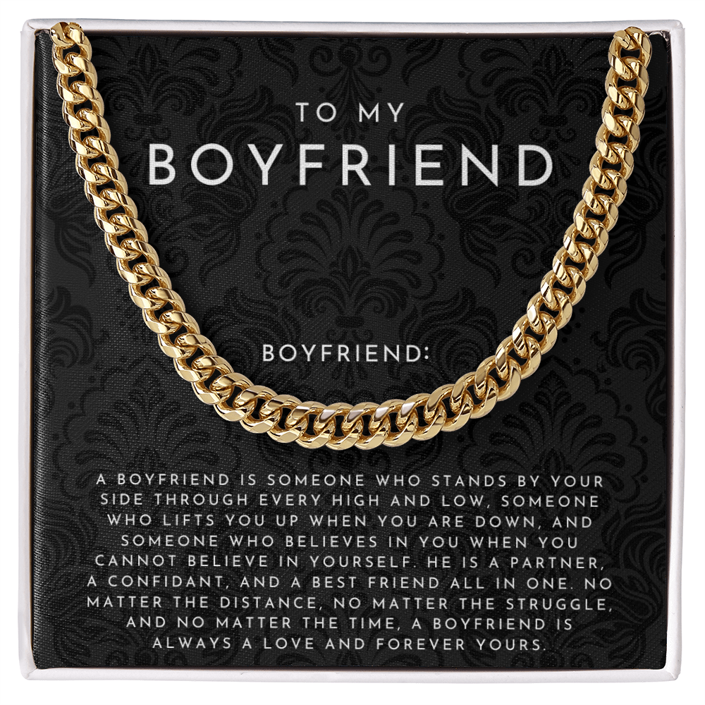 To My Boyfriend Definition Necklace