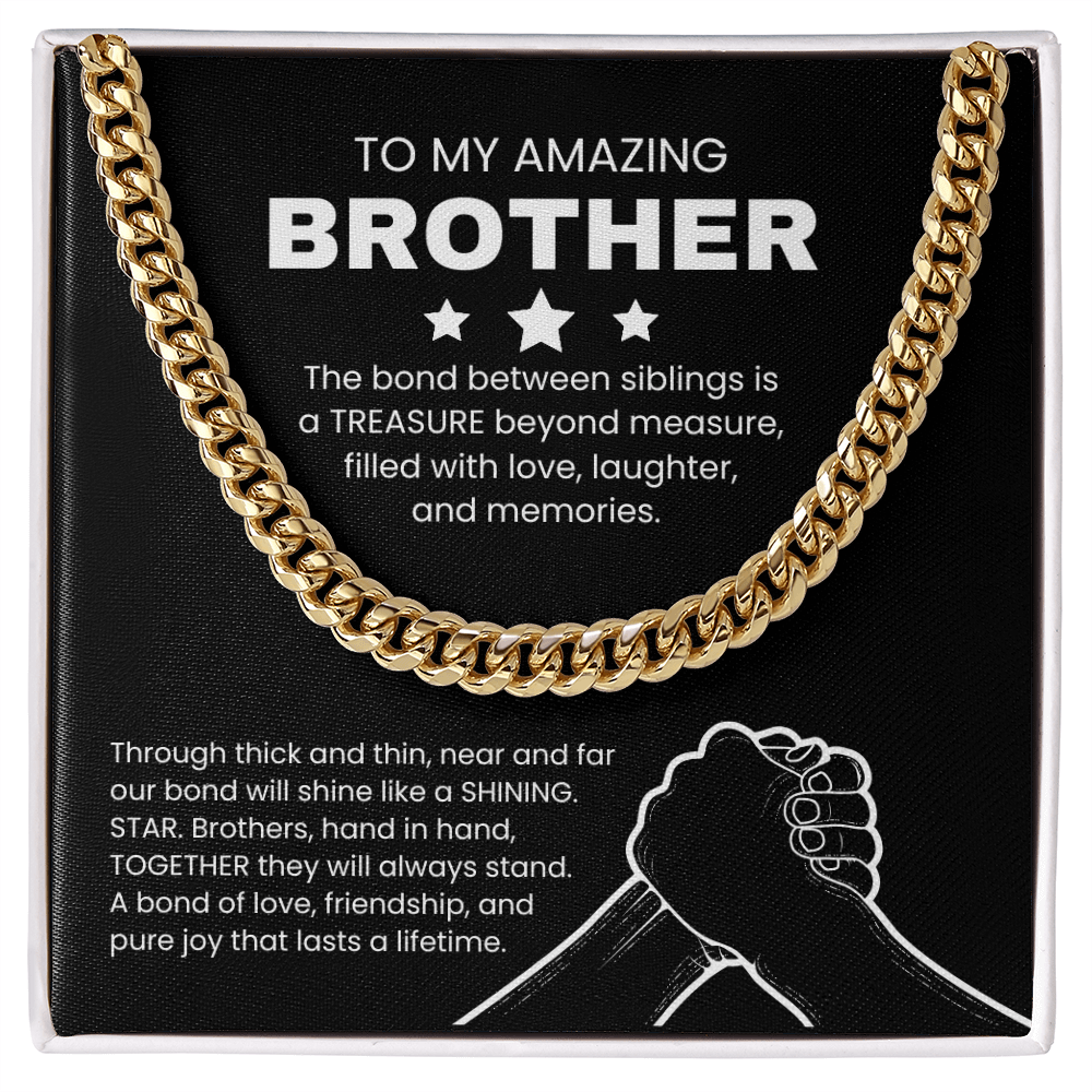 To My Amazing Brother Necklace From Brother