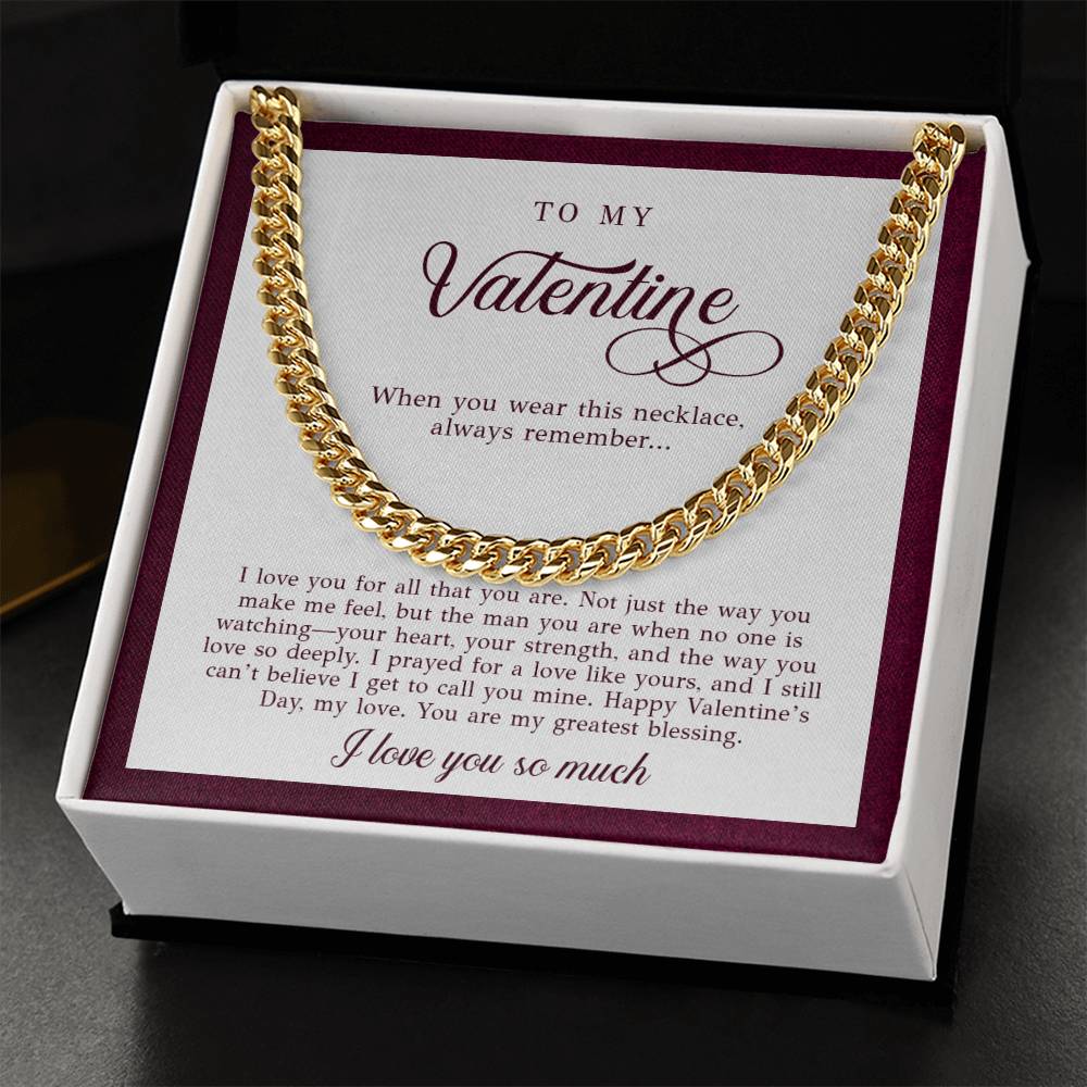 To My Valentine Men's Gift (I Love You)