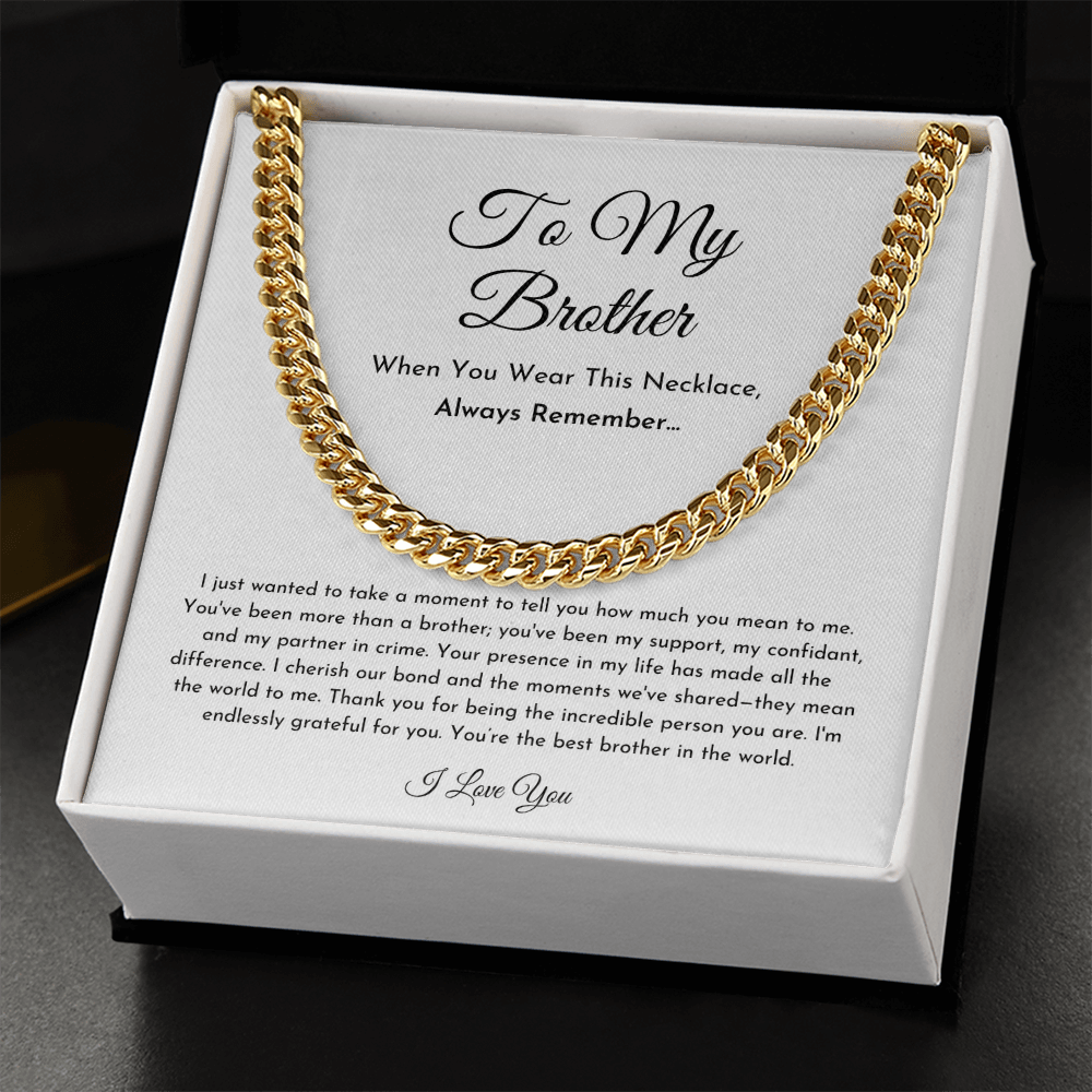 To My Brother Necklace (I Wanted To Take A Moment)