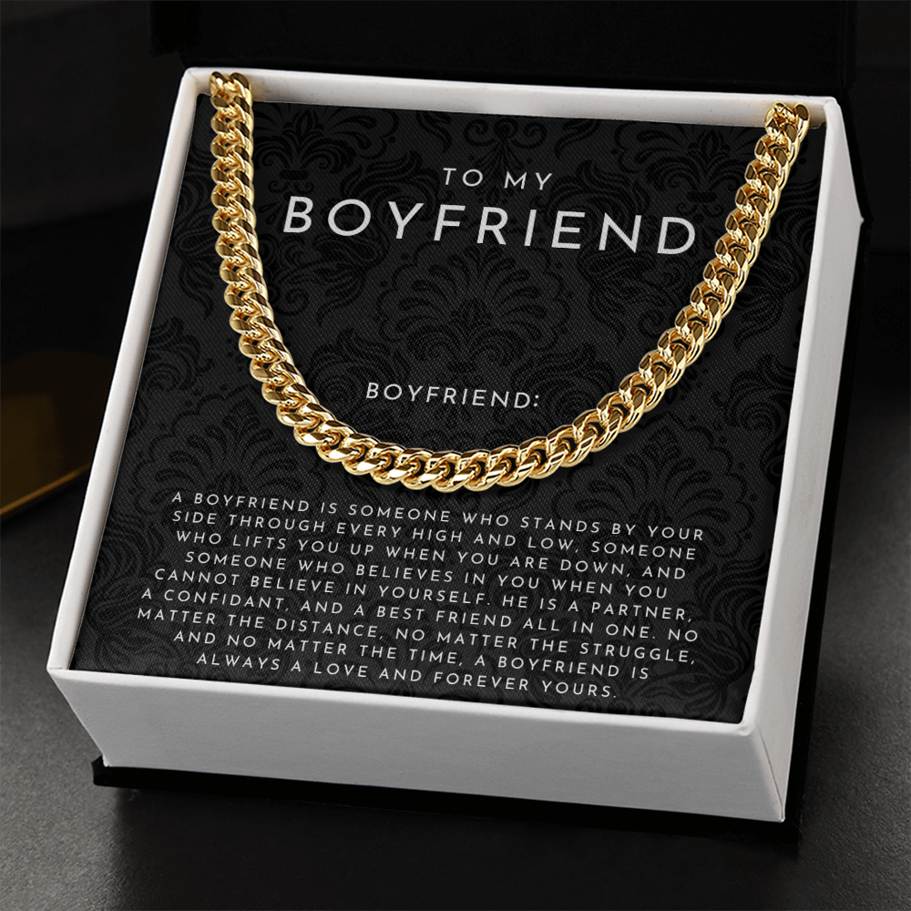 To My Boyfriend Definition Necklace