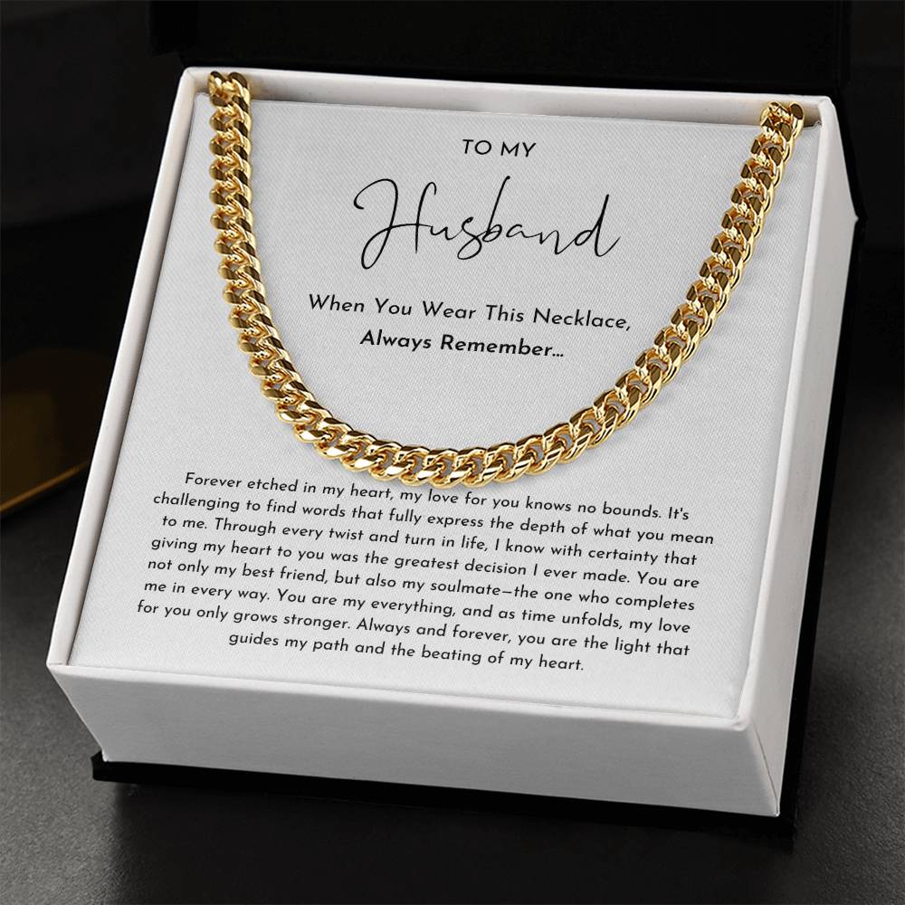 To My Husband Necklace