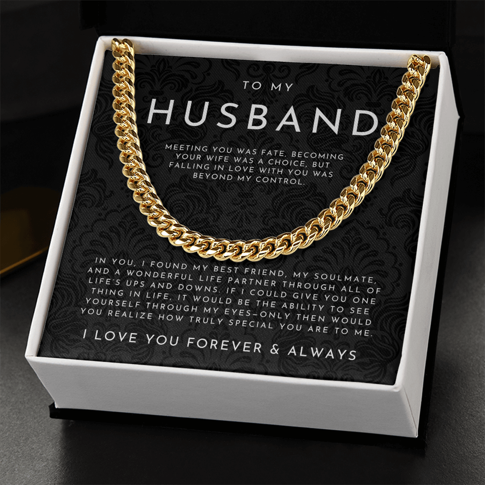 To My Husband Necklace From Wife