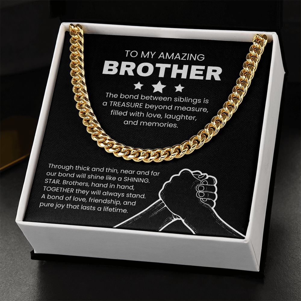To My Amazing Brother Necklace From Brother