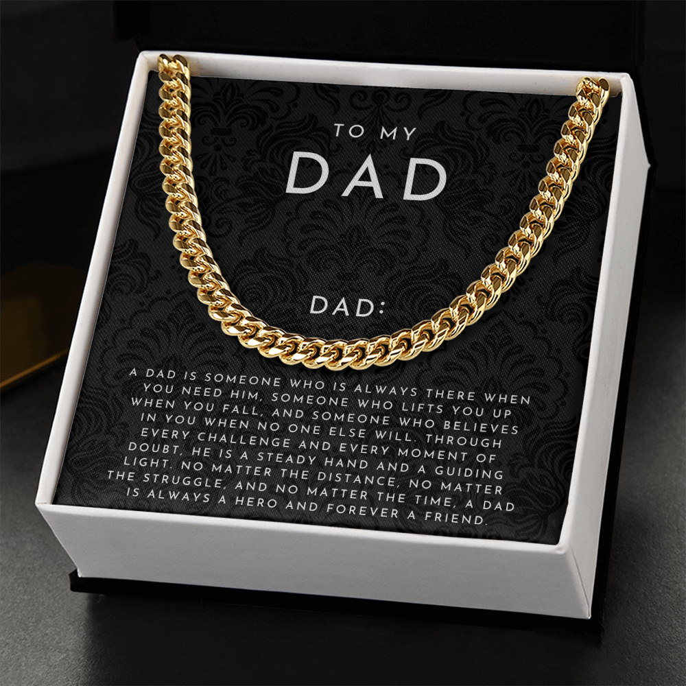 To My Dad Definition Necklace