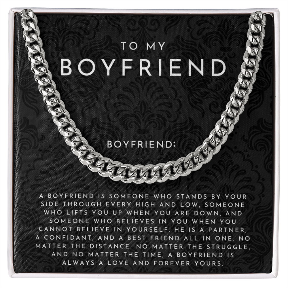 To My Boyfriend Definition Necklace
