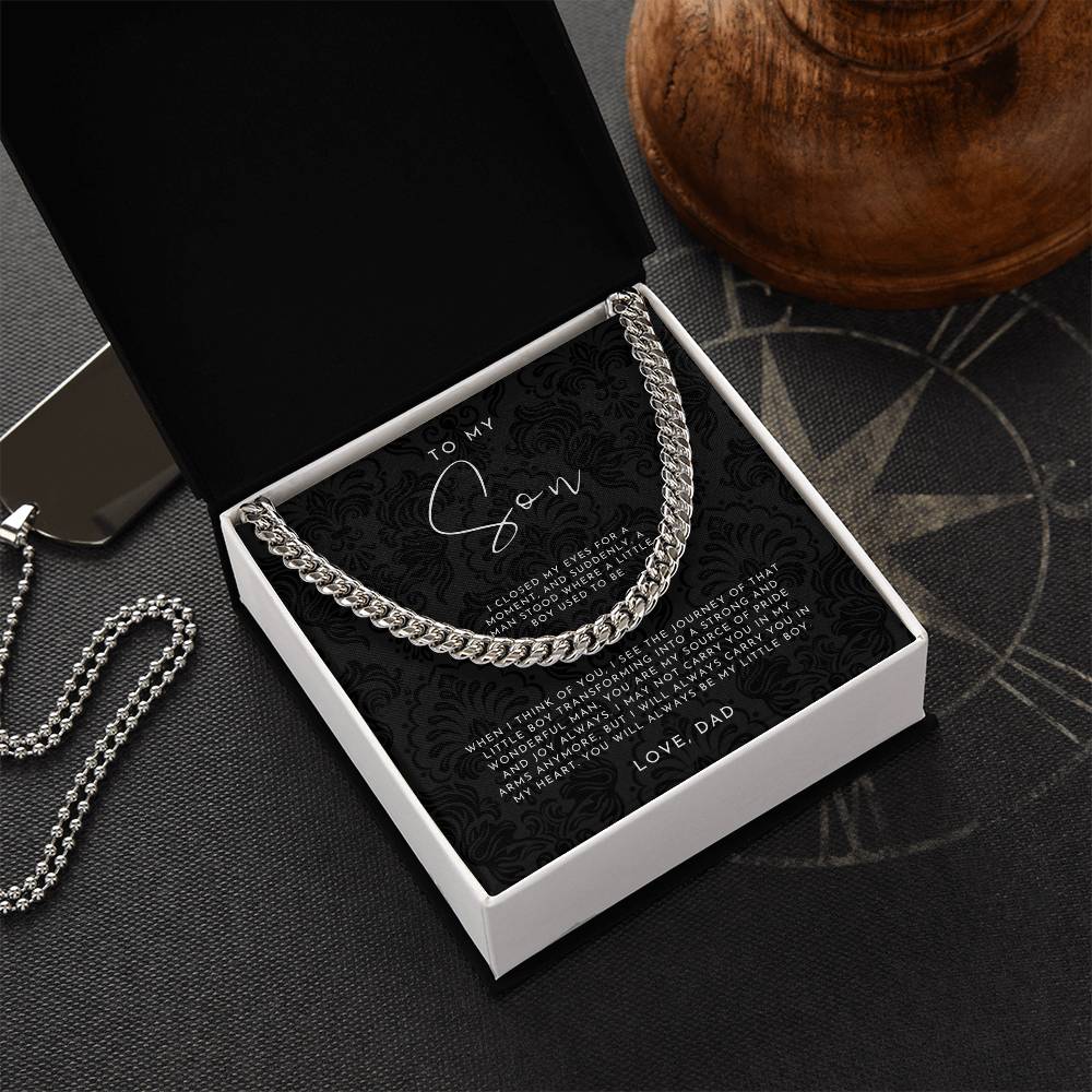 To My Son Necklace From Dad