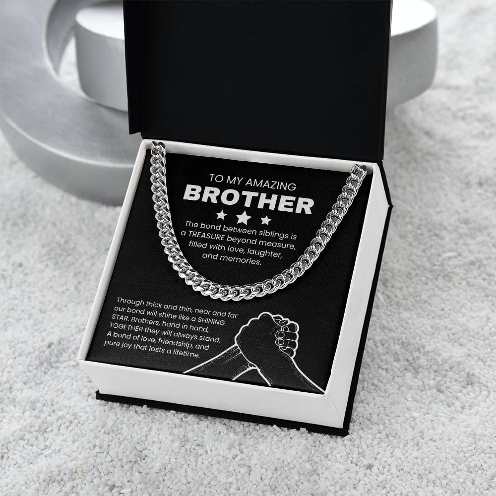 To My Amazing Brother Necklace From Brother
