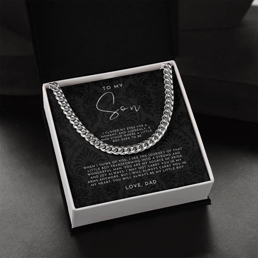 To My Son Necklace From Dad