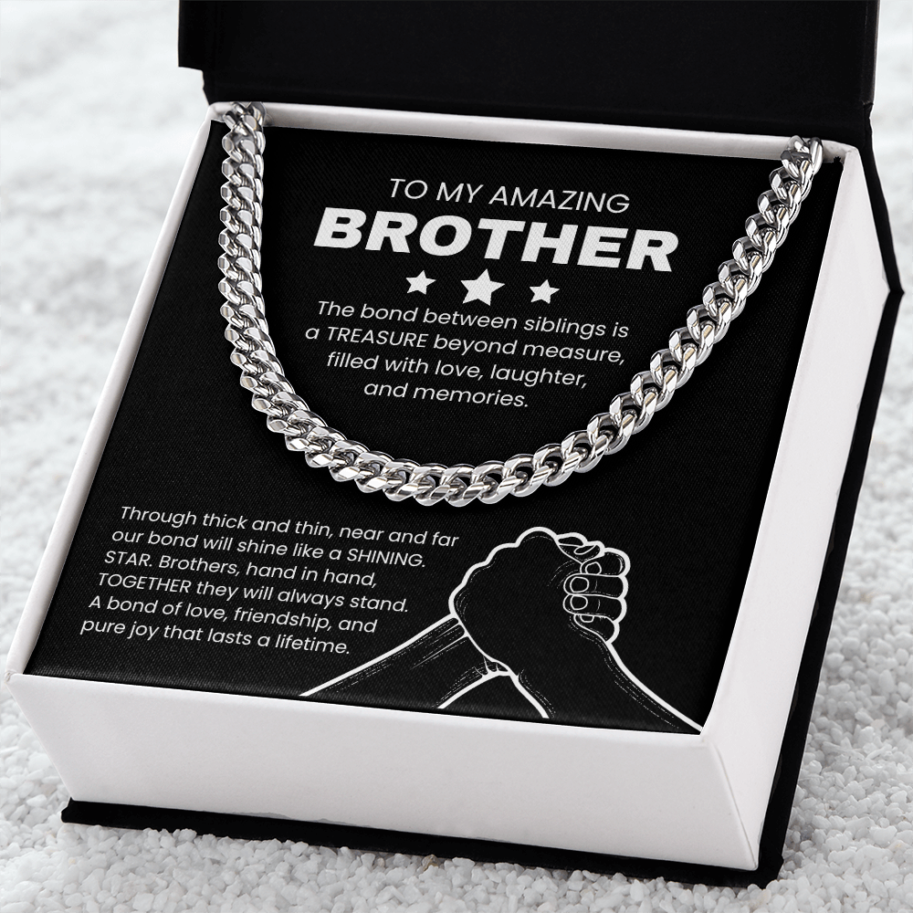 To My Amazing Brother Necklace From Brother