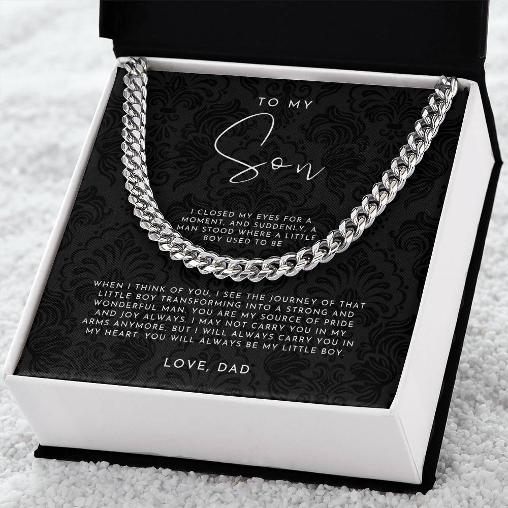 To My Son Necklace From Dad
