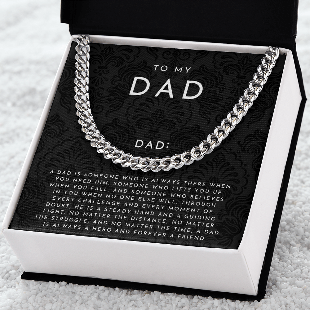 To My Dad Definition Necklace