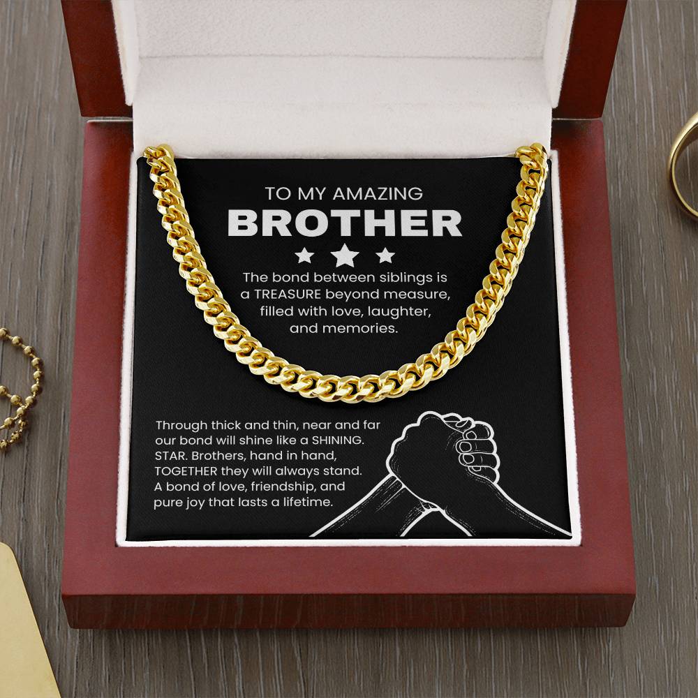 To My Amazing Brother Necklace From Brother