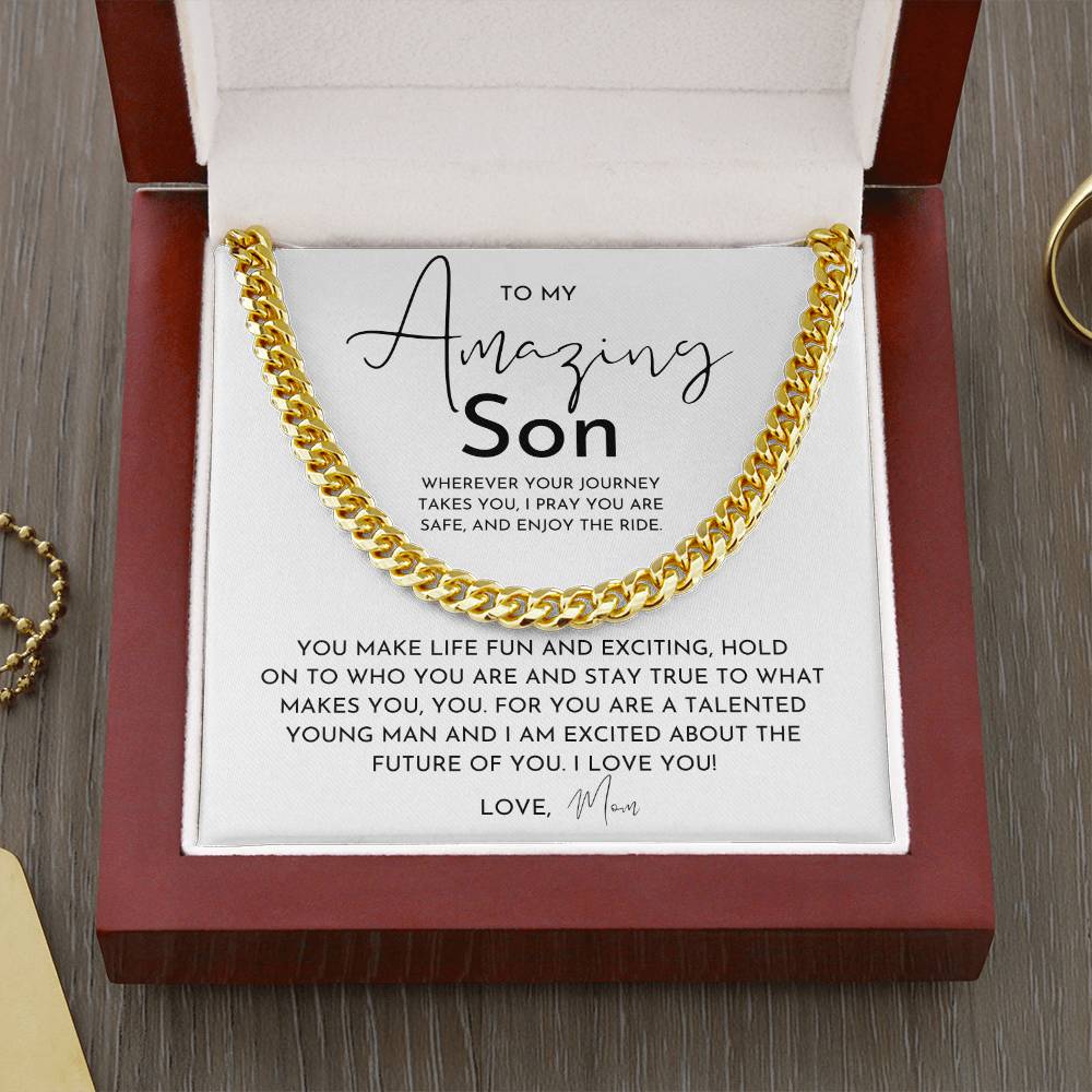 To My Amazing Son - Necklace From Mom