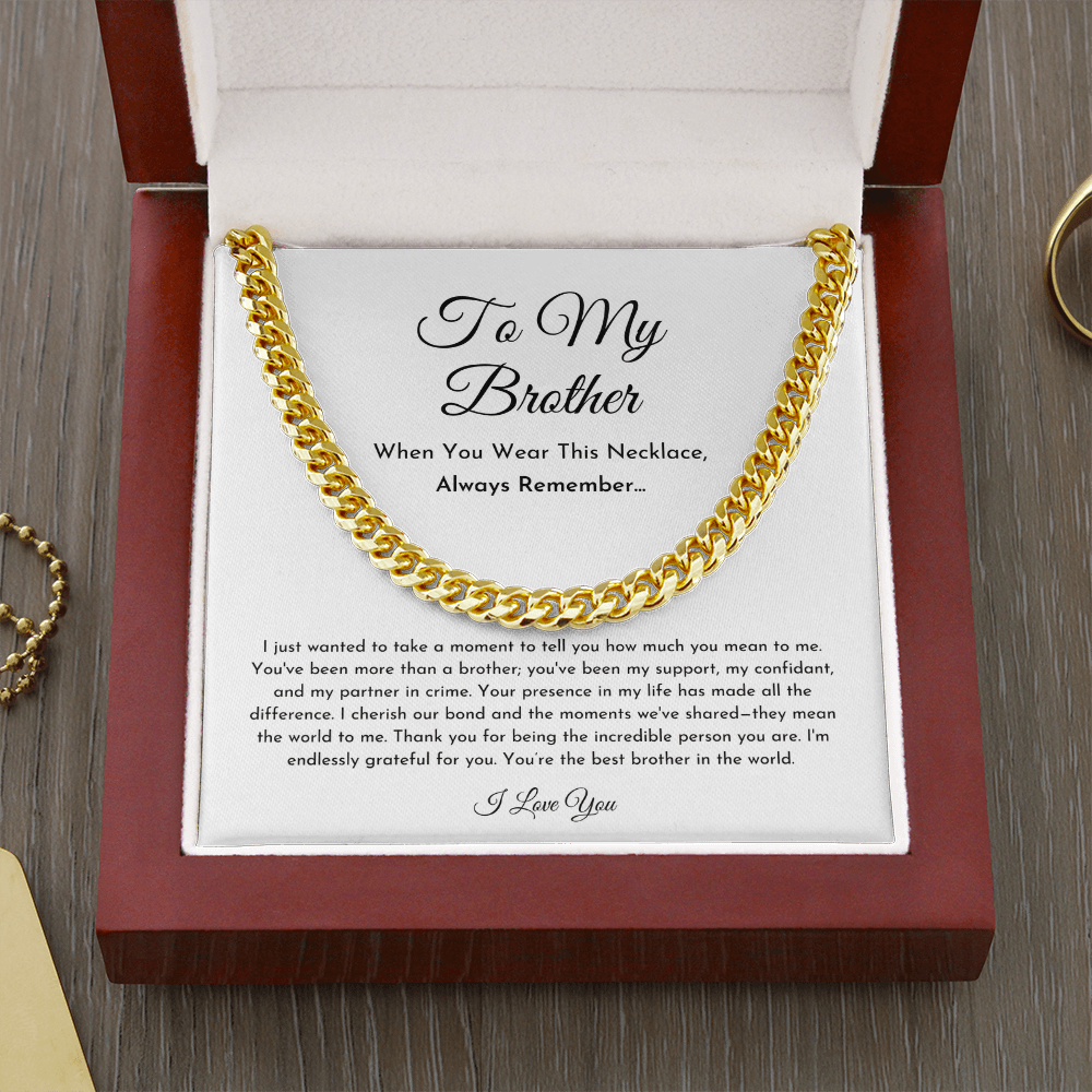 To My Brother Necklace (I Wanted To Take A Moment)
