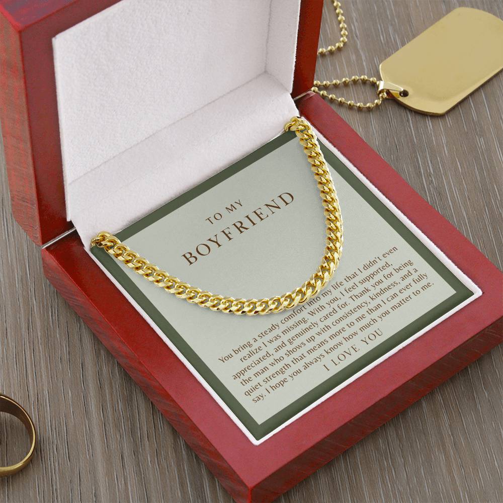To My Boyfriend Necklace