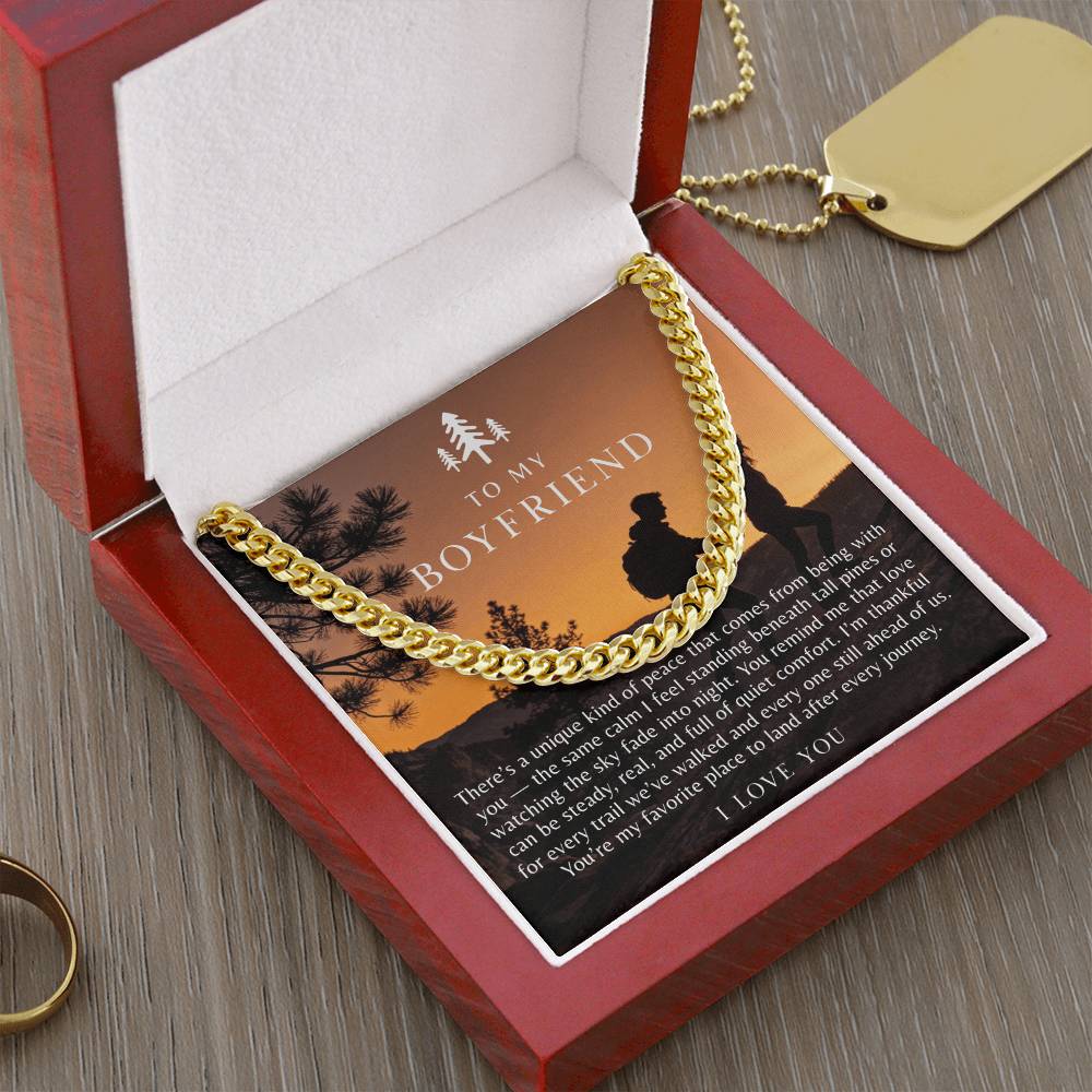 To My Boyfriend Necklace