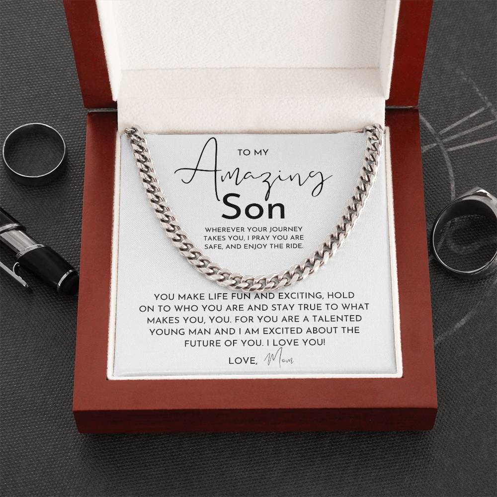 To My Amazing Son - Necklace From Mom