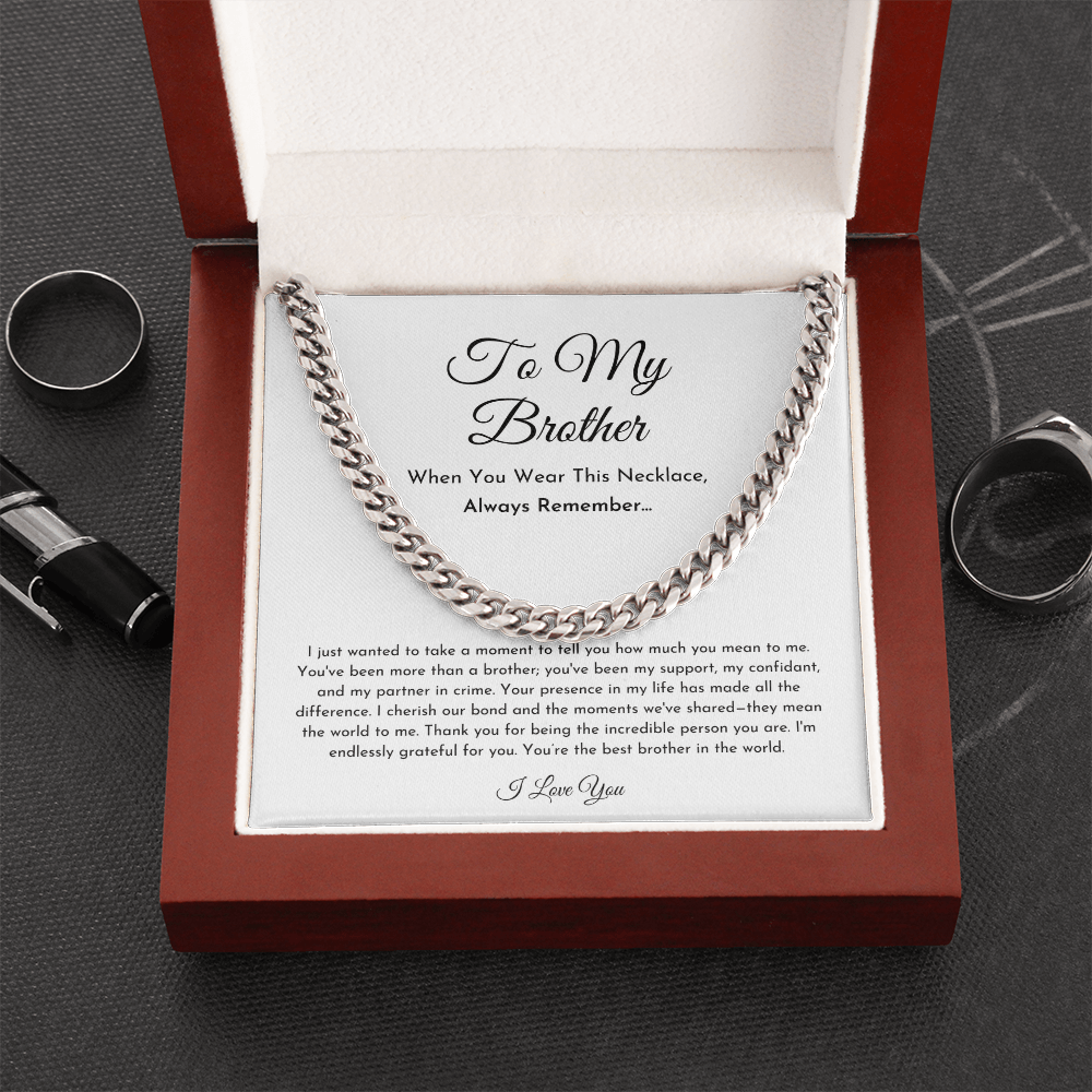 To My Brother Necklace (I Wanted To Take A Moment)