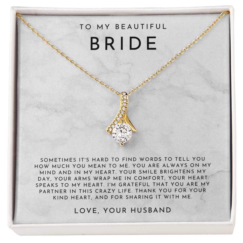 To My Beautiful Bride Necklace