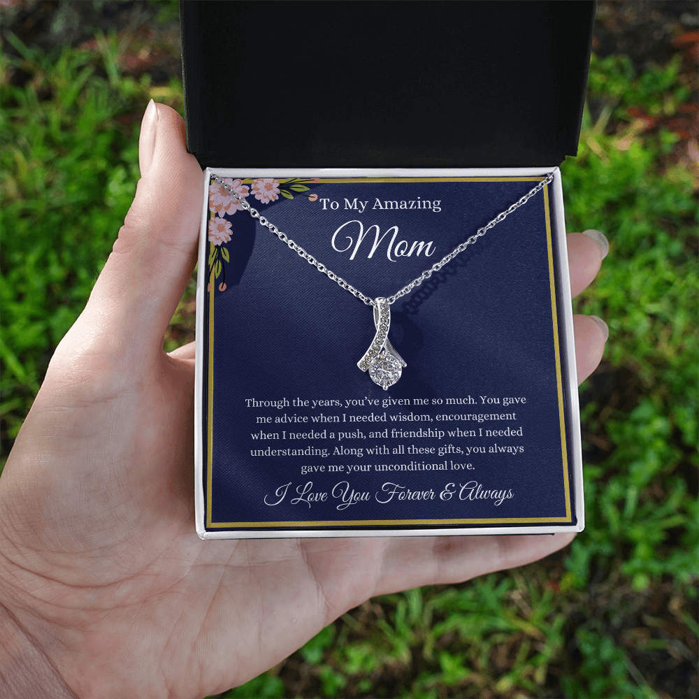 To My Amazing Mom Necklace
