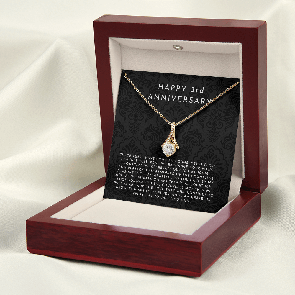 3 Year Anniversary Gift, 3rd Anniversary Gift For Wife