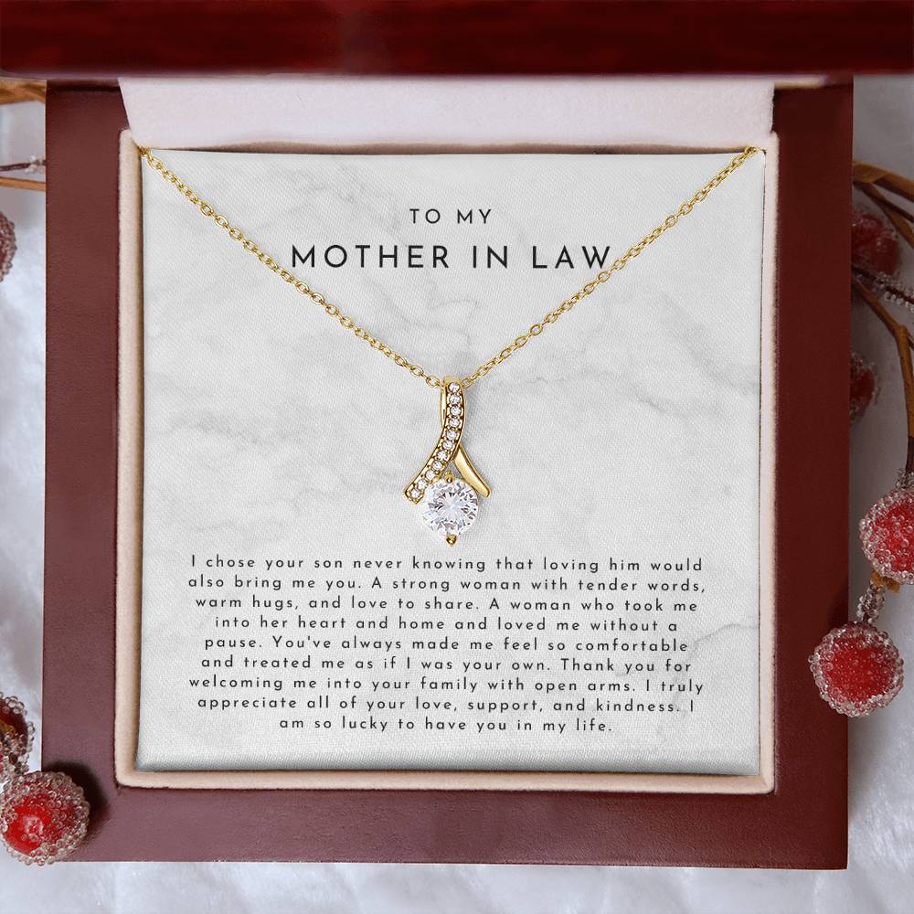 Mother In Law Gift (I Chose Your Son) Alluring Beauty Necklace