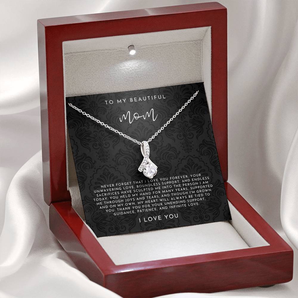 To My Beautiful Mom Necklace