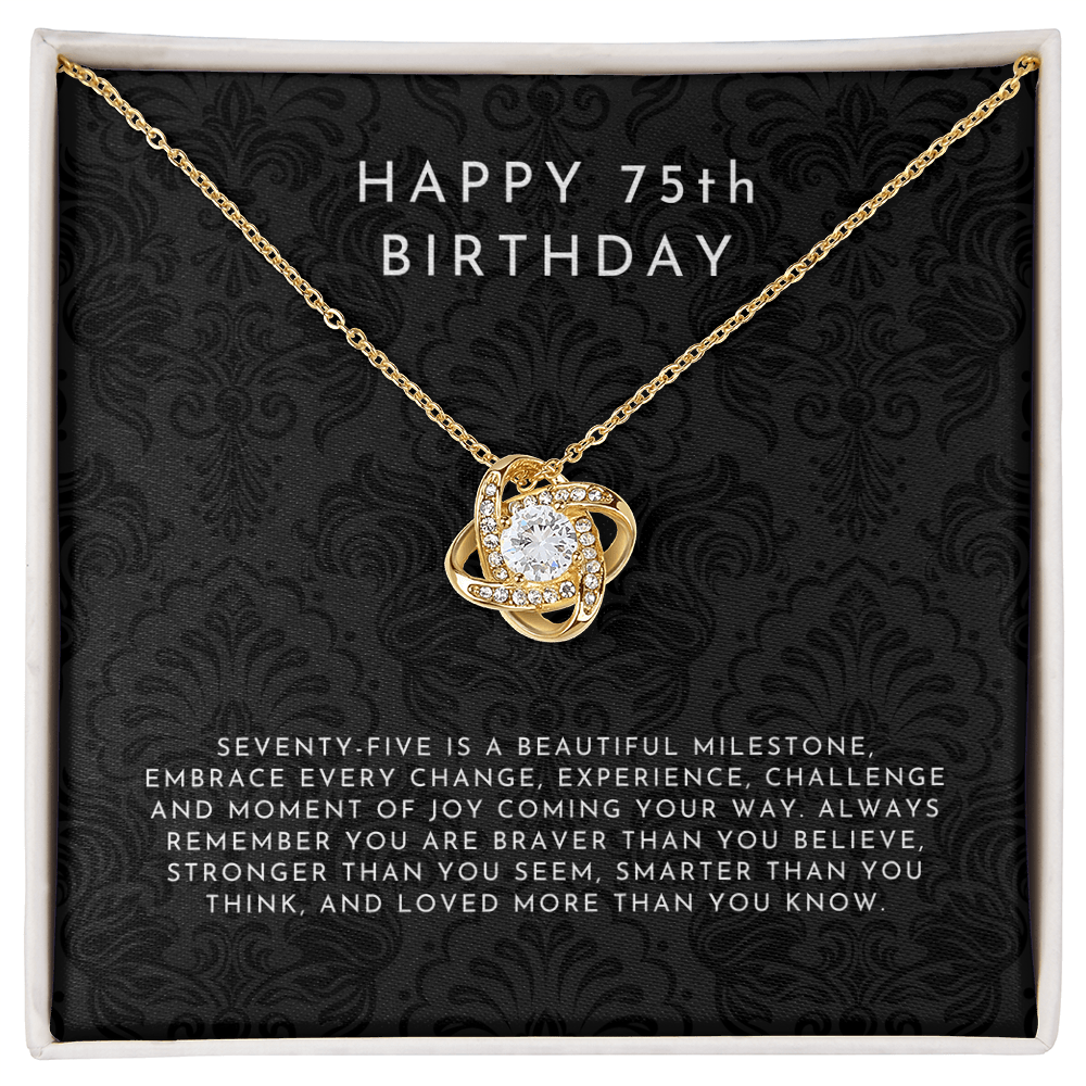 Happy 75th Birthday Gift, 75th Birthday Gift Ideas Necklace