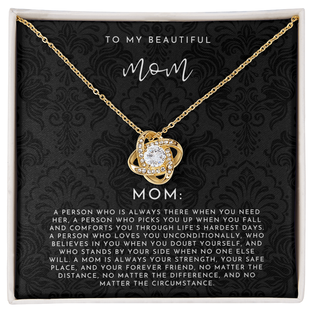 To My Mom Definition Necklace