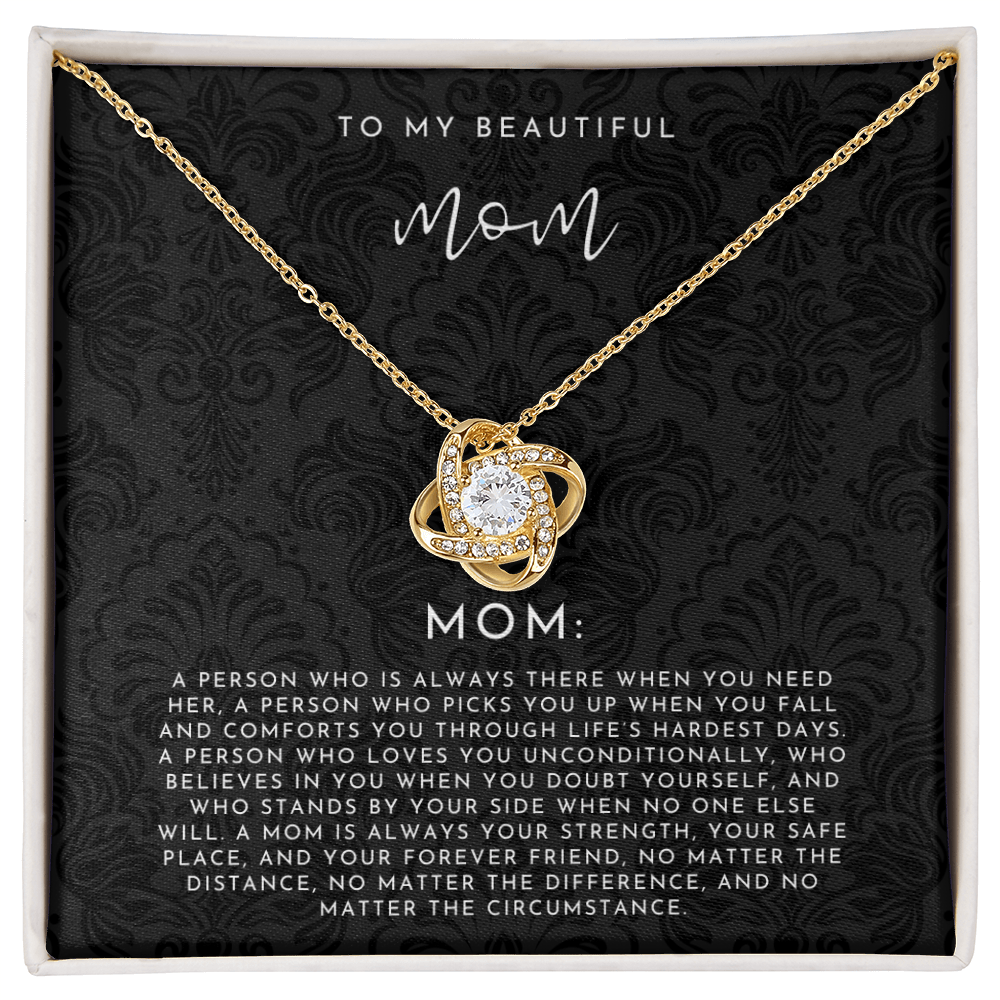 To My Mom Definition Necklace