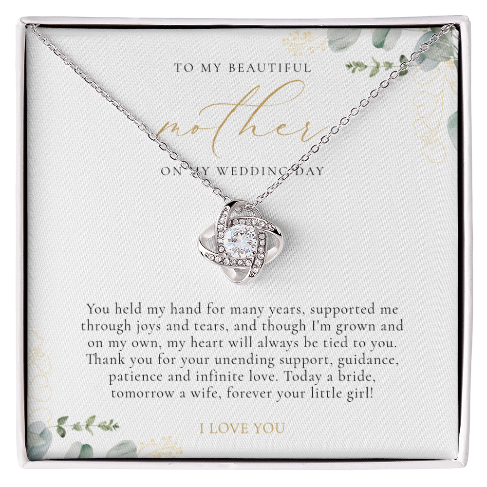 Mother Of The Bride Gift - Love Knot Necklace