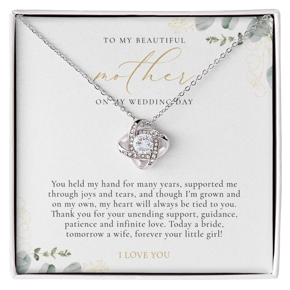 Mother Of The Bride Gift - Love Knot Necklace
