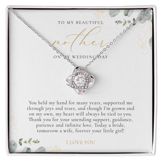Mother Of The Bride Gift - Love Knot Necklace