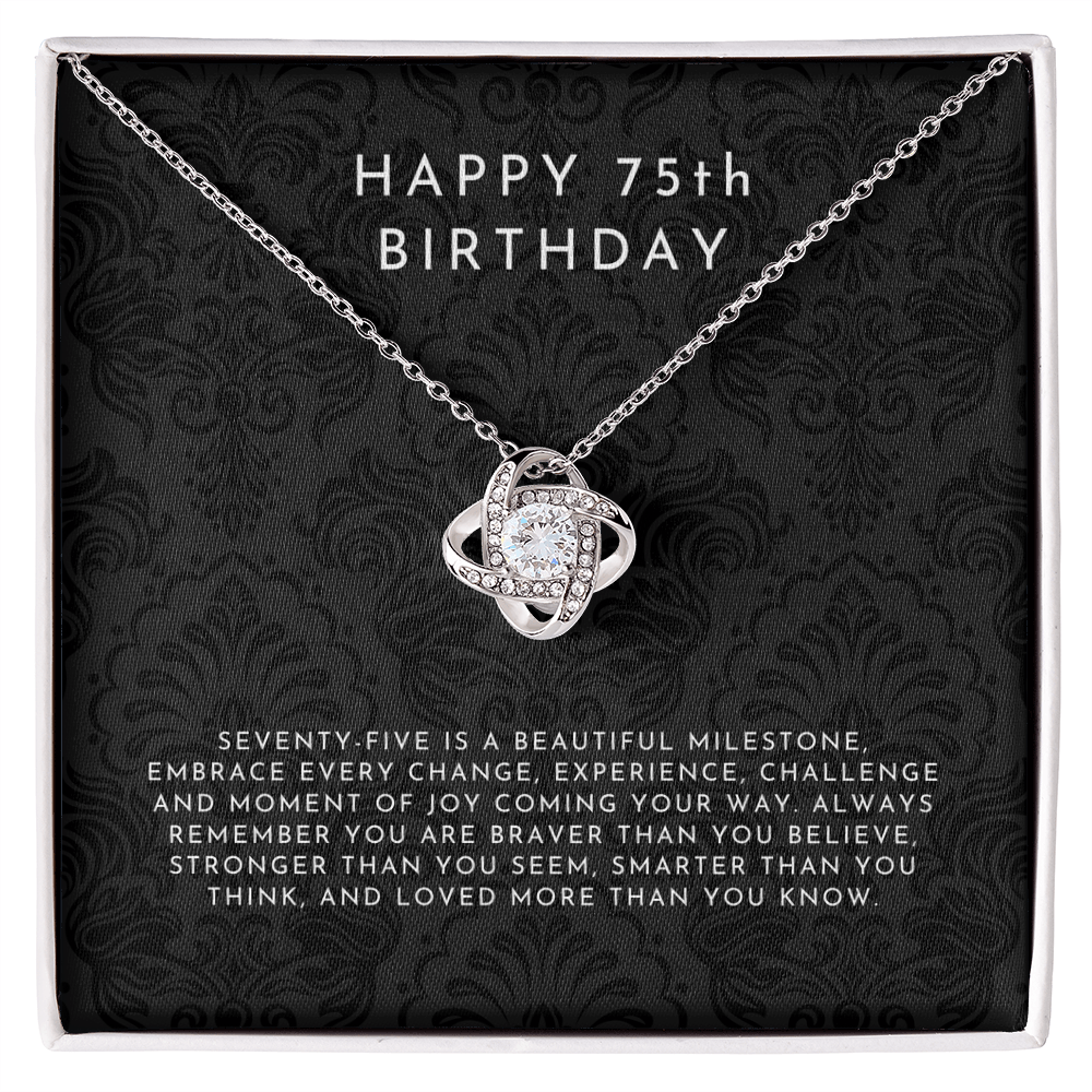 Happy 75th Birthday Gift, 75th Birthday Gift Ideas Necklace