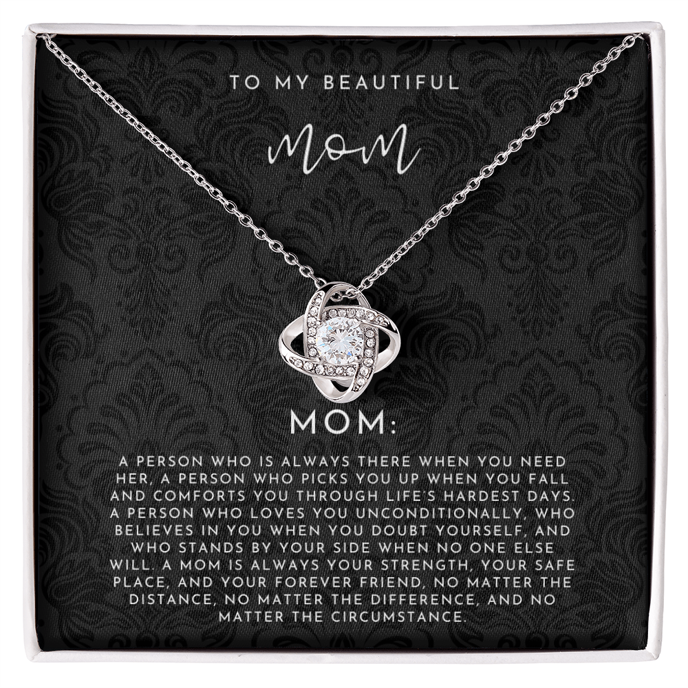 To My Mom Definition Necklace