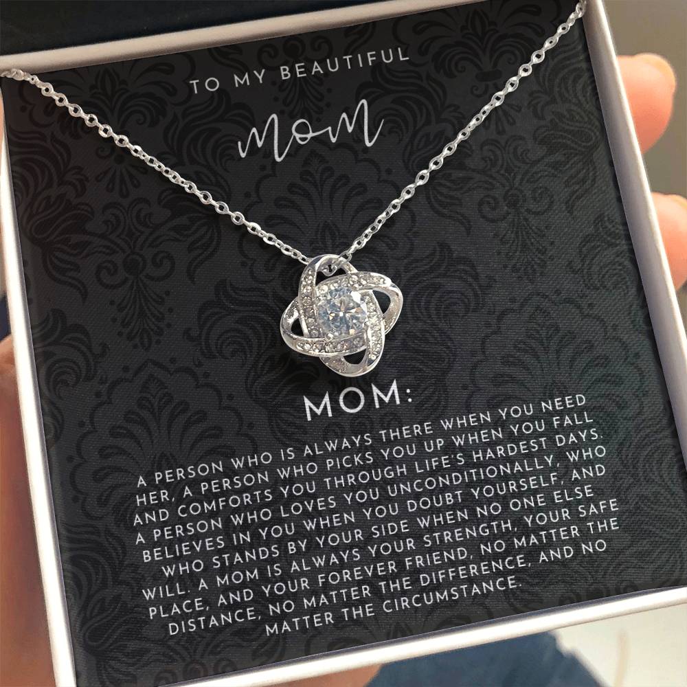 To My Mom Definition Necklace