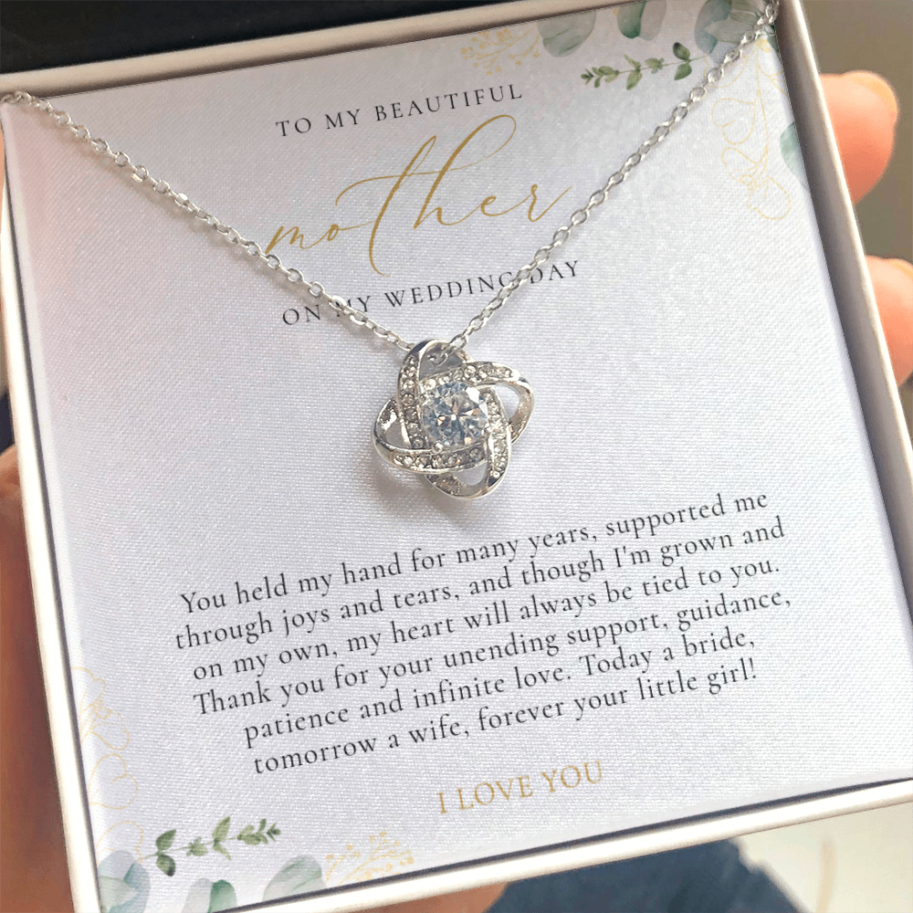 Mother Of The Bride Gift - Love Knot Necklace